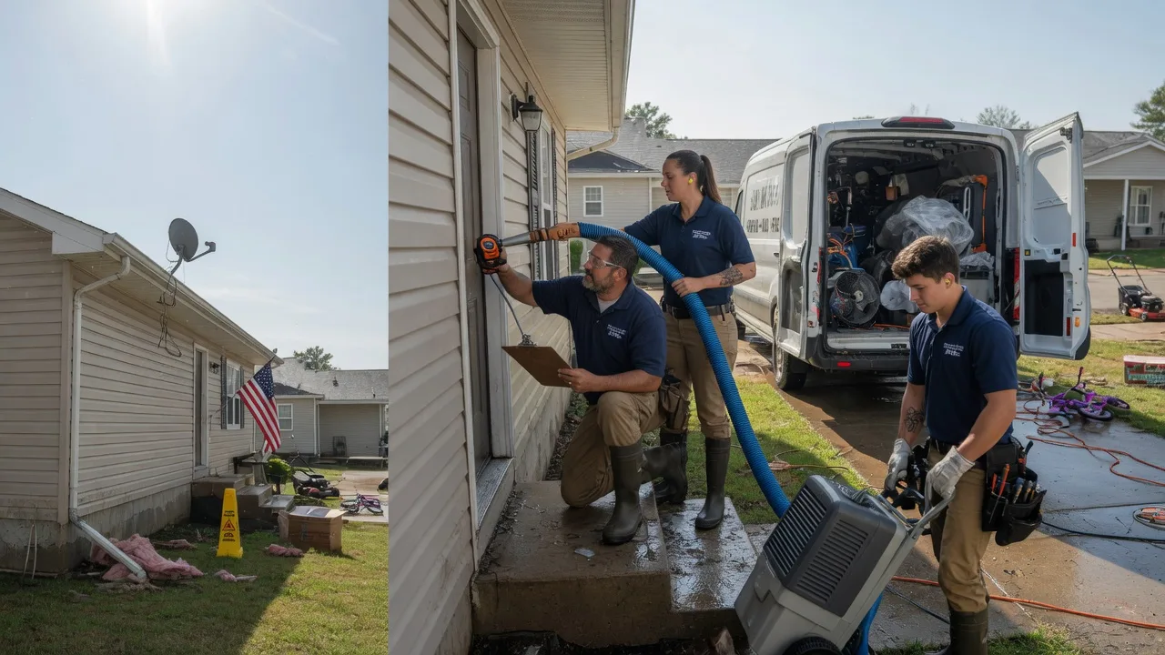 Ceiling Water Damage Restoration in Florien, LA near me